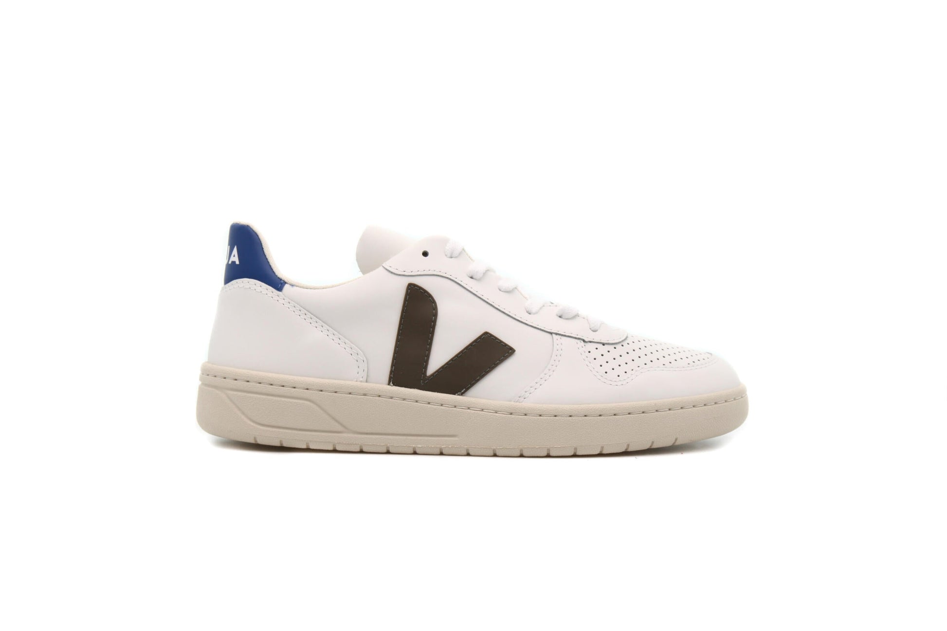 Exclusive Veja V-10 "KAKI INDIGO" — 4 — Front View
