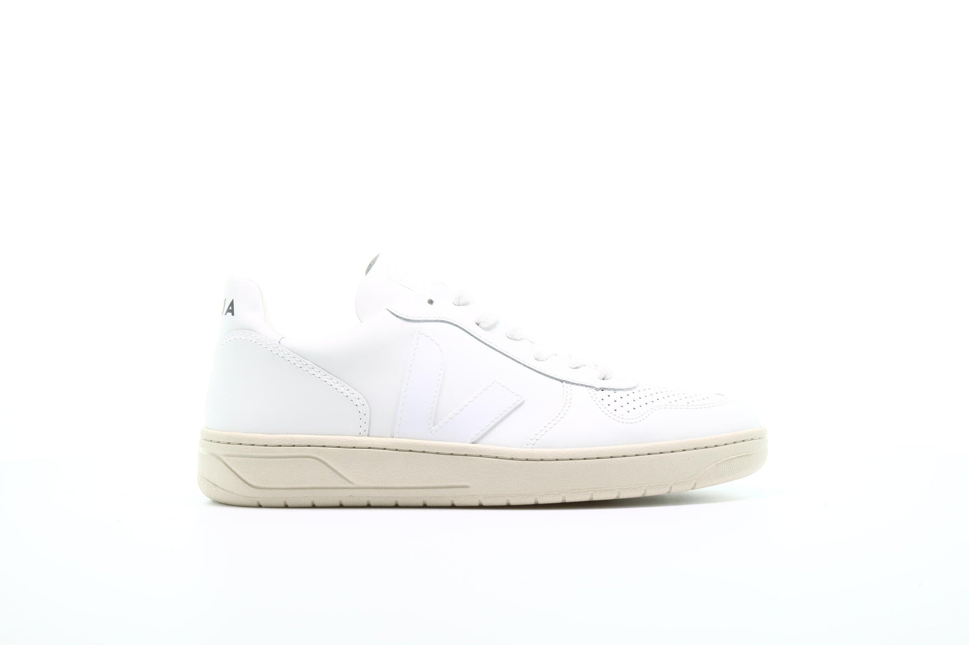 Exclusive Veja V10 Leather "Extra White" — 7 — Front View